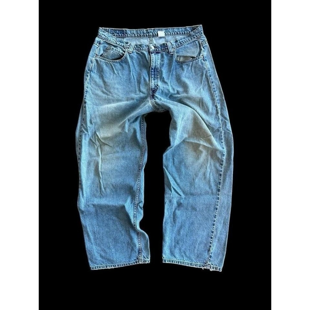 Levis L2 Jeans Men's Sz 36x30 Baggy Fit Vintage Cotton Denim Silver Tag *Flaw
